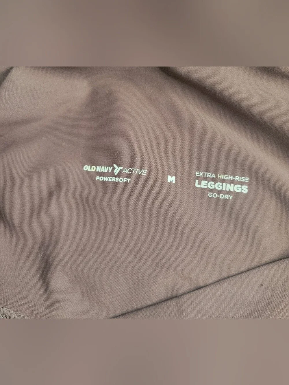 Extra High Rise Go-dry Powersoft Old Navy Active High-Waist Legging Brown Medium